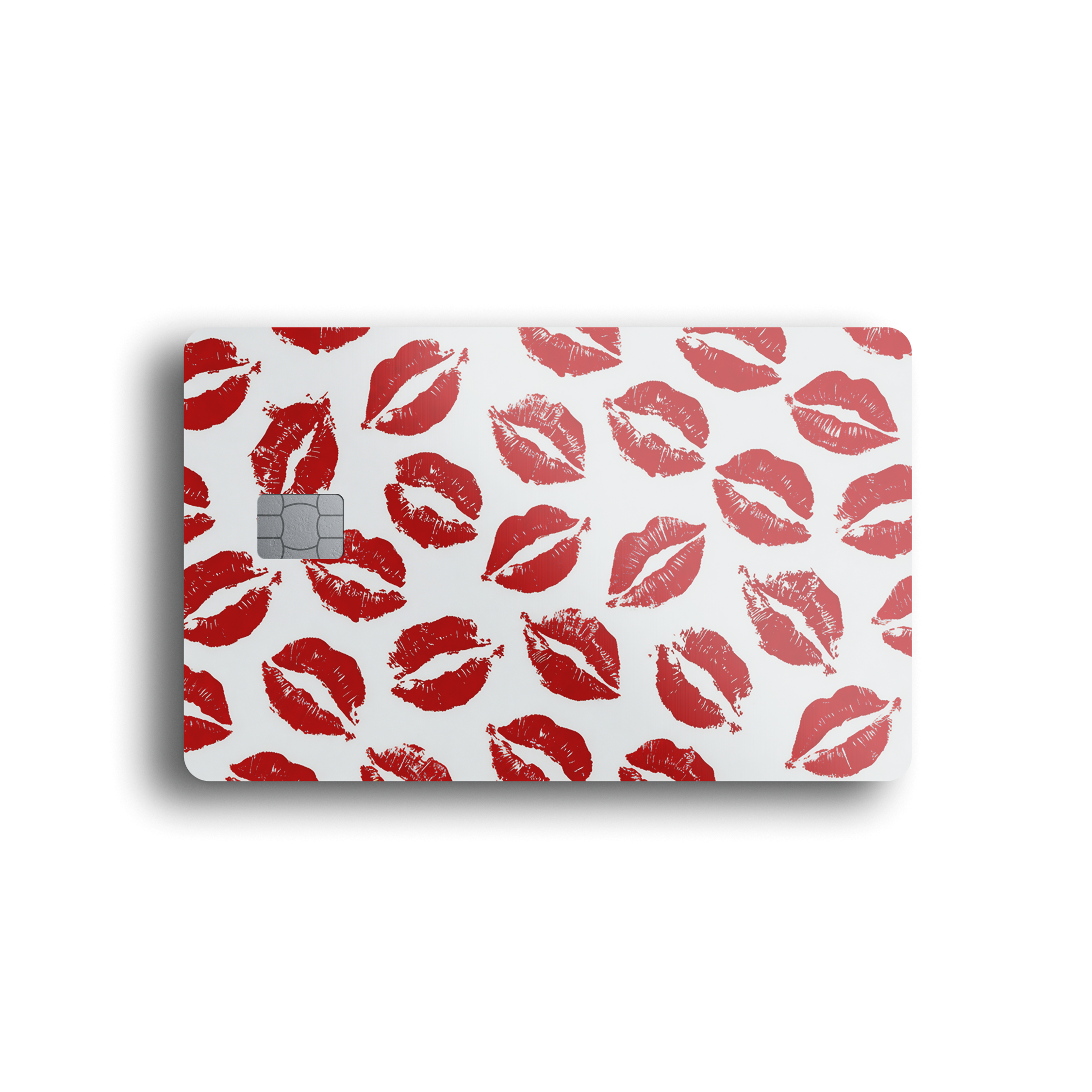 Red Kiss Print Card Skin